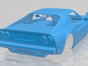 ferrari 308 gts 1986 printable body car 3D Print Model