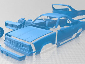 el camino 1982 printable car 3D प्रिंट मॉडल
