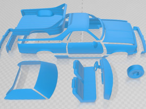 el camino 1982 printable car 3D Baskı Modeli