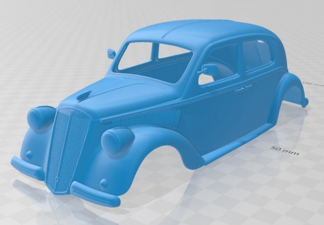 lancia ardea 1939 printable body car 3D Baskı Modeli .c4d .max .obj .3ds .fbx .stl .blend 