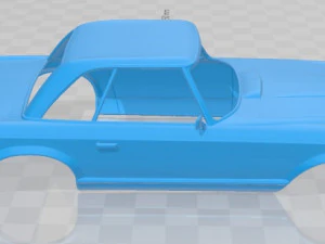 mercedes benz sl 1963 printable body car 3D Print Model