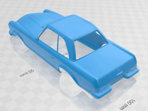 mercedes benz sl 1963 printable body car 3D Print Model