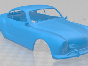 volkswagen karmann ghia 1955 printable body car 3D प्रिंट मॉडल