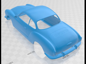 volkswagen karmann ghia 1955 printable body car 3D प्रिंट मॉडल