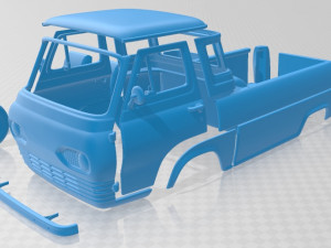 e series econoline pickup 1963 printable truck 3Dプリントモデル
