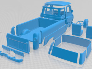 e series econoline pickup 1963 printable truck Modèles 3D en vedette