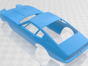 maserati ghibli coupe 1967 printable body car 3D-printmodel