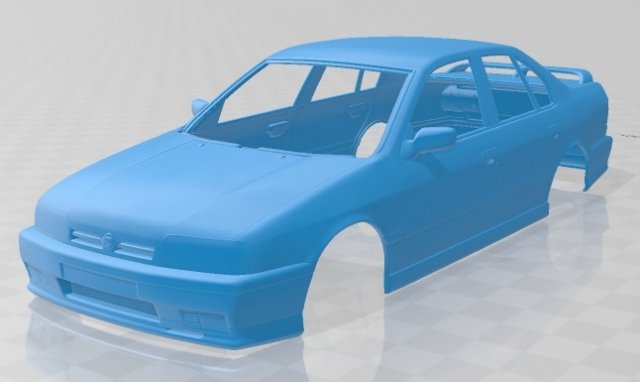 nissan primera 1990 printable body car Modelo de impresión 3D .c4d .max .obj .3ds .fbx .stl .blend 