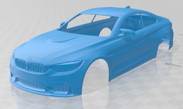 m4 printable body car Modèles 3D en vedette .c4d .max .obj .3ds .fbx .stl .blend 