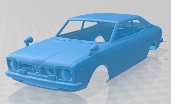 subaru leone gsr 1972 printable body car 3D Print Model .c4d .max .obj .3ds .fbx .stl .blend 
