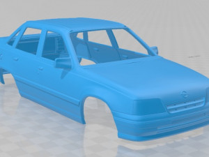 opel kadett sedan 1991 printable body car 3D Baskı Modeli