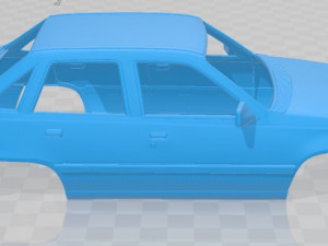 opel kadett sedan 1991 printable body car 3D Baskı Modeli
