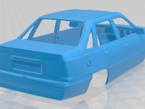 opel kadett sedan 1991 printable body car 3D Baskı Modeli