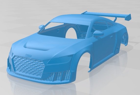 audi tt rs turbo 2017 printable body car Modelo de impresión 3D .c4d .max .obj .3ds .fbx .stl .blend 