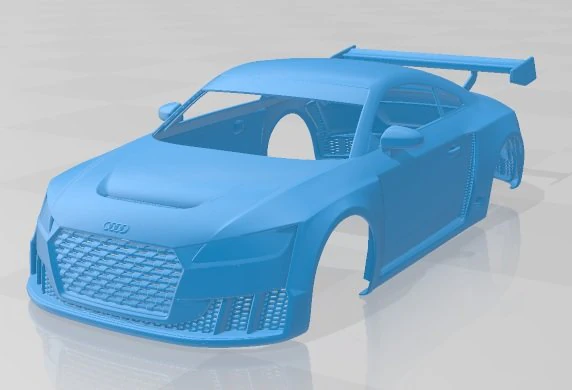 audi tt rs turbo 2017 printable body car 3D Print Model .c4d .max .obj .3ds .fbx .stl .blend 