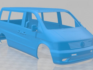 mercedes benz vito 1996 printable body van 3D प्रिंट मॉडल