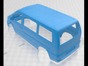 mercedes benz vito 1996 printable body van 3D Print Model