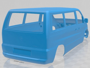 mercedes benz vito 1996 printable body van 3D प्रिंट मॉडल