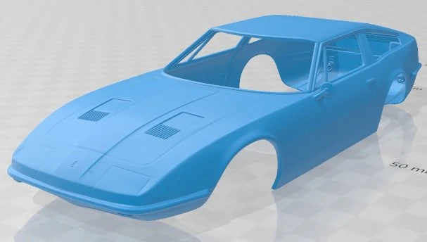 maserati indy 1969 printable body car 3D Print Model .c4d .max .obj .3ds .fbx .stl .blend 