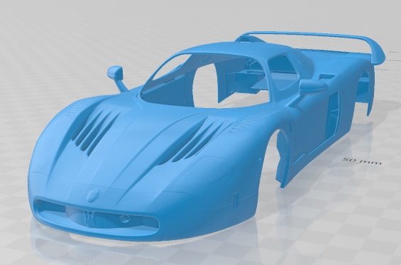 maserati mc12 2005 printable body car 3D Принт Модель .c4d .max .obj .3ds .fbx .stl .blend 