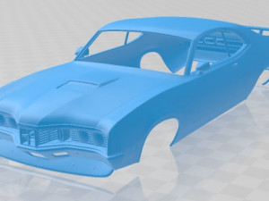 mercury montego coupe 1970 printable body car Modelo de impresión 3D