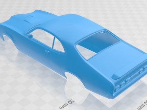 mercury montego coupe 1970 printable body car Modello di stampa 3D