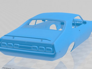 mercury montego coupe 1970 printable body car Modello di stampa 3D