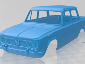 alfa romeo giulia 105 1962 printable body car 3D Baskı Modeli