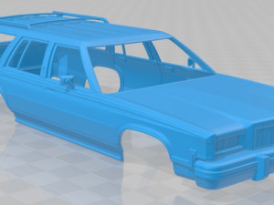 mercury marquis colony park 1981 printable body car Model Cetak 3D