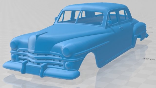 chrysler new yorker sedan 1950 printable body car Modelo de Impressão 3D .c4d .max .obj .3ds .fbx .stl .blend 