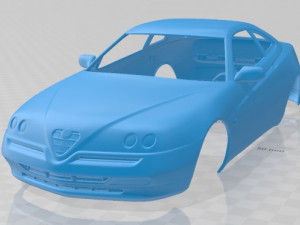 alfa romeo gtv 1995 printable body car 3D Print Model
