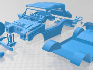 porsche 597 jagdwagen 1955 printable car 3D Print Model