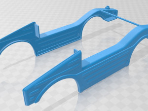 porsche 597 jagdwagen 1955 printable car 3Dプリントモデル