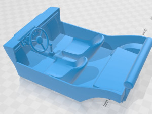 porsche 597 jagdwagen 1955 printable car 3Dプリントモデル