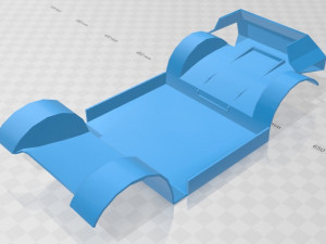 porsche 597 jagdwagen 1955 printable car 3Dプリントモデル