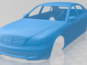mercedes benz s class 2003 printable body car 3D Print Model