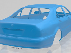 mercedes benz s class 2003 printable body car Modelo de Impressão 3D