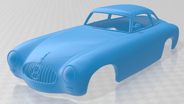 Mercedes benz sl class 1952 printable body car Model do druku 3D .c4d .max .obj .3ds .fbx .stl .blend