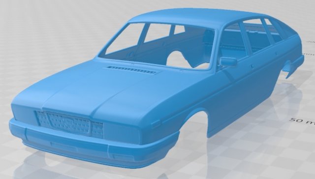 lancia gamma berlina 1976 printable body car 3D Принт Модель .c4d .max .obj .3ds .fbx .stl .blend 