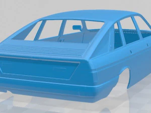lancia gamma berlina 1976 printable body car 3D Print Model