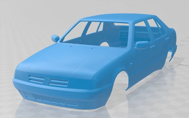 fiat croma 1993 printable body car 3D Print Model .c4d .max .obj .3ds .fbx .stl .blend 