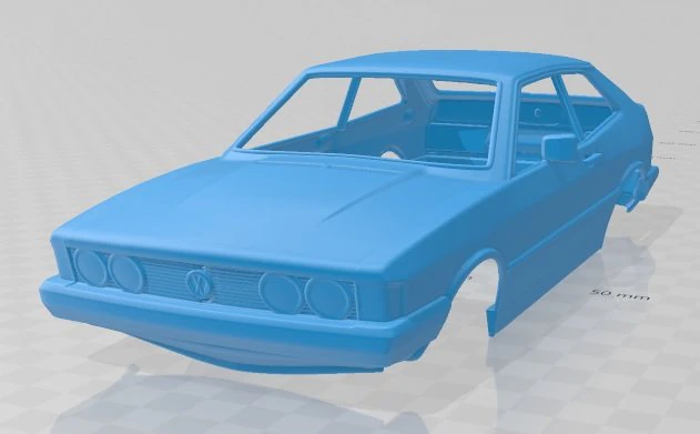 volkswagen scirocco 1977 printable body car 3D Print Model .c4d .max .obj .3ds .fbx .stl .blend 