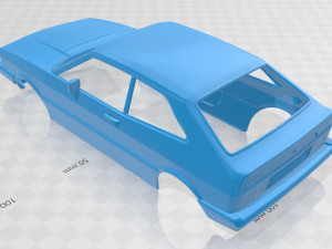 volkswagen scirocco 1977 printable body car 3Dプリントモデル