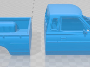 datsun 620 kingcab 1977 printable body car 3Dプリントモデル