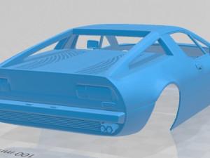 maserati merak 1972 printable body car 3D printmodel