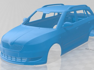 skoda fabia combi 2011 printable body car 3D प्रिंट मॉडल