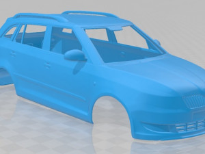 skoda fabia combi 2011 printable body car Modèles 3D en vedette