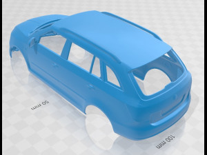 skoda fabia combi 2011 printable body car Modèles 3D en vedette