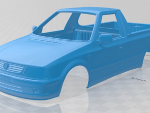 volkswagen caddy 1995 printable body car 3D Print Model