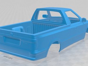 volkswagen caddy 1995 printable body car 3Dプリントモデル